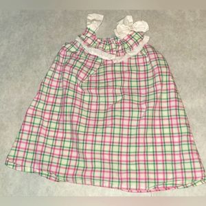 2T Gymboree Pink Green Yellow plaid dress